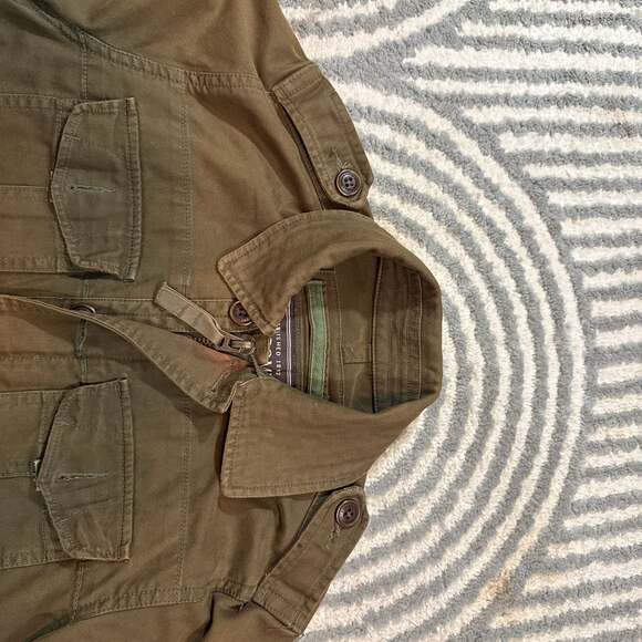 Vintage Abercrombie & Fitch Sentinel Military Field Jacket Olive Green - Picture 12 of 12